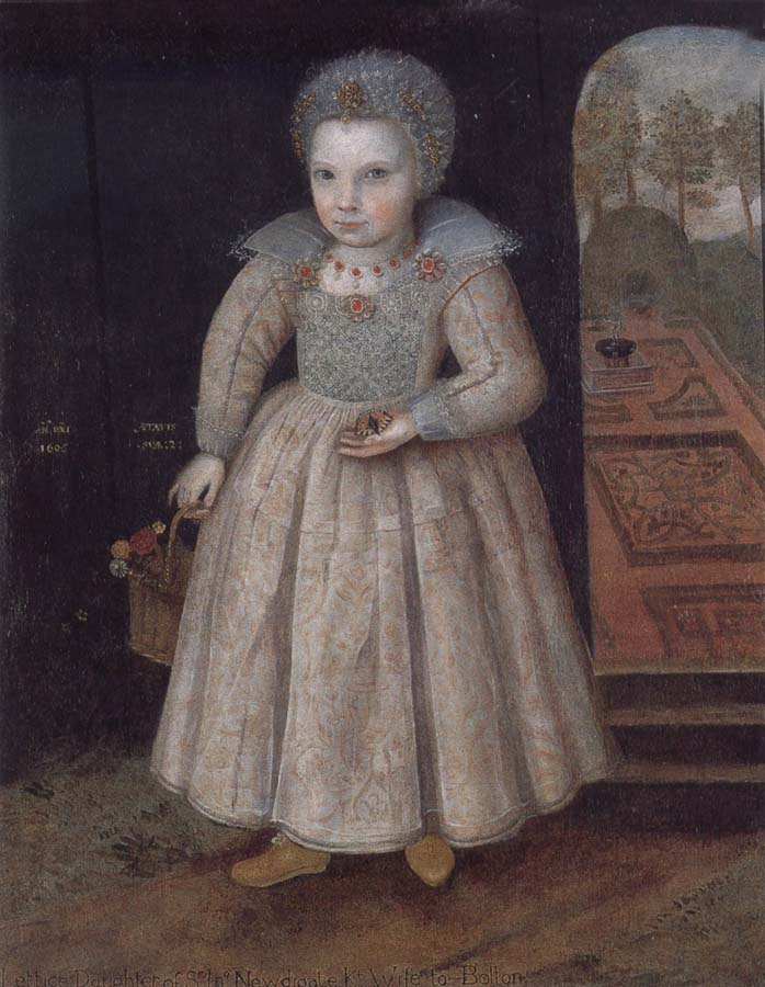 unknow artist Lettice Newdigate aged two